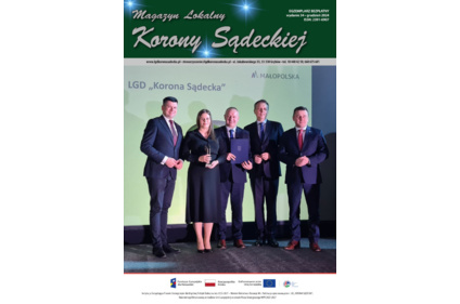 Pierwsza strona gazetki Magazyn Lokalny Korony Sądeckiej